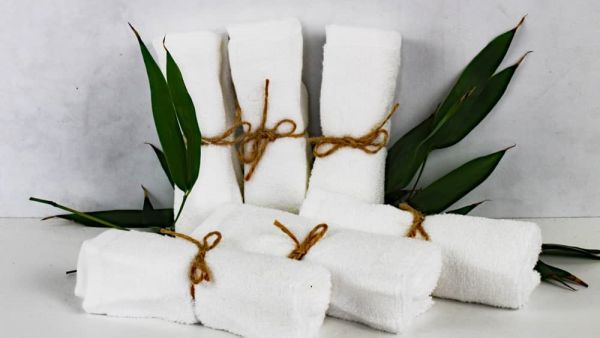Seifentücher aus Bambus-Viskose, 25 x 25 cm,
